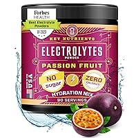KEY NUTRIENTS Multivitamin Electrolytes Powder No Sugar - Delicious Passion Fruit Post Workout and Recovery Electrolyte Powder - Hydration Powder - No Calories, Keto Electrolytes Powder - 90 Servings
