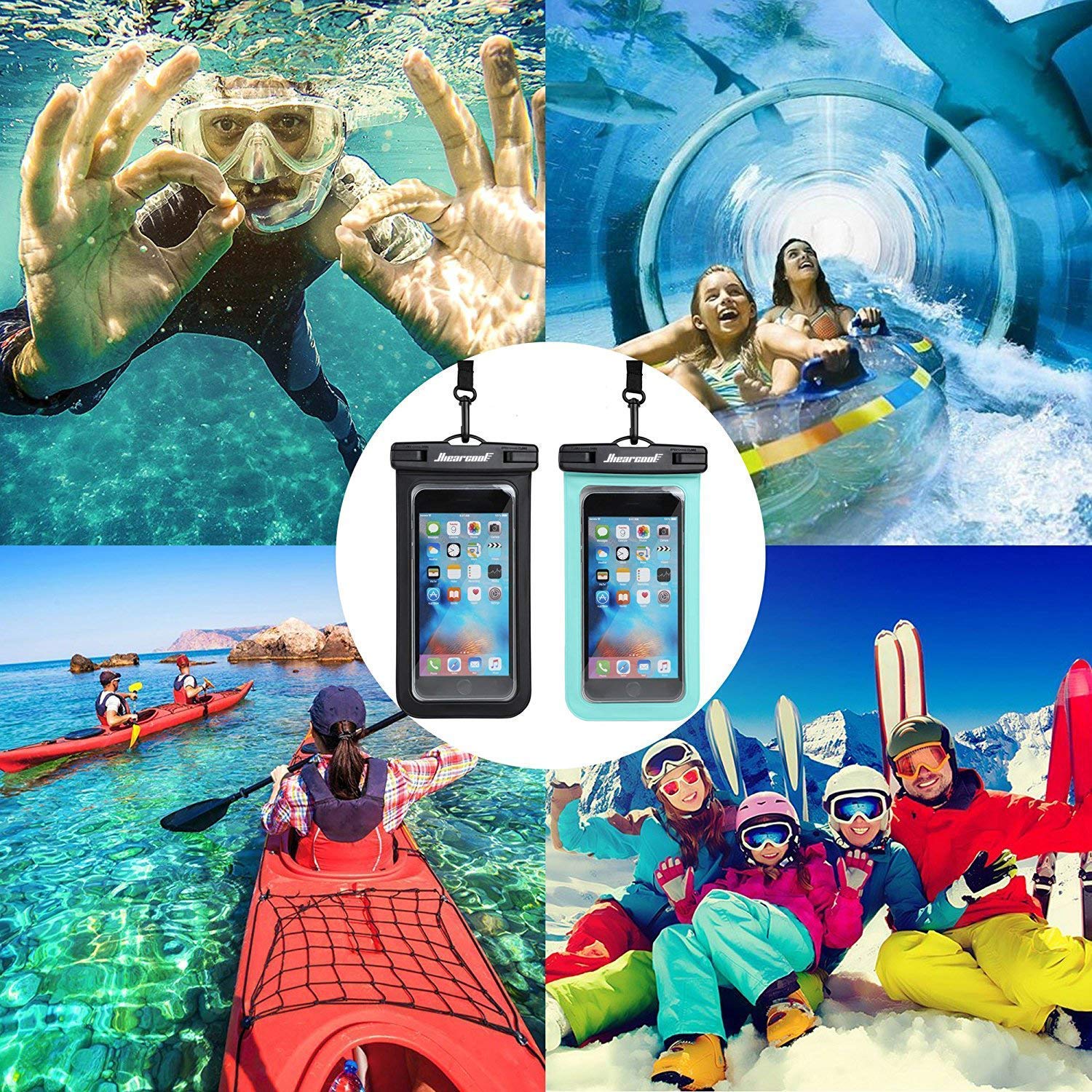 Universal Waterproof Case,Waterproof Phone Pouch Compatible for iPhone 12 Pro 11 Pro Max XS Max XR X 8 7 Samsung Galaxy s10/s9 Google Pixel 2 HTC Up to 7.0