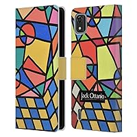 Head Case Designs Officially Licensed Jack Ottanio Caos Geometrico Organizzato Art Leather Book Wallet Case Cover Compatible with Nokia C2 2nd Edition