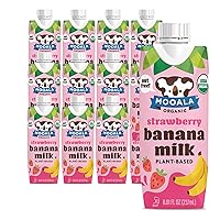 Mooala Strawberry Bananamilk Organic Shelf Stable 237 mL Case 12