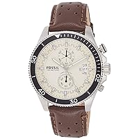 Fossil Men's CH2943 Wakefield Chronograph Leather Watch - Brown