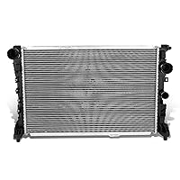 DNA Motoring OEM-RA-13358 1-Row Aluminum Core Radiator Compatible with 08-15 C63 AMG / 12-14 CLS63 AMG,25-3/16
