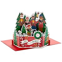 Hallmark Paper Wonder Displayable Musical Pop Up Christmas Card with Lights (Carolers)