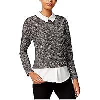 Womens Layered Look Knit Blouse
