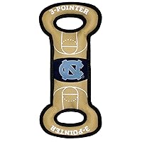 Pets First NCAA Football Field Dog Toy with Squeaker. - North Carolina Tar Heels - for Tug, Toss, and Fetch. - Tough& Durable PET Toy