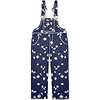 Peacolate 4-10T Little&Big Girls Daisy Jumpsuit Bib Denim Overalls Long Jeans