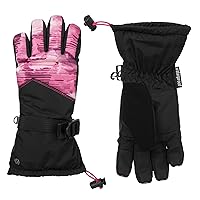 C9 Champion Kids Unisex Cold Weather Windproof and Waterproof Snow and Ski Gloves with Zipper Pocket