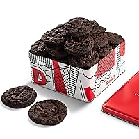 2lbs Double Chocolate Chunk Fresh Baked Cookies - Handmade and Gourmet Cookies - Delectable and Made with Premium Ingredients - Cookie Gift Basket - Great Gift For All Occasions