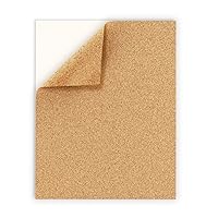 Hygloss Products Cork Sheets – 2 mm Thick Self Adhesive Cork – 8.5 x 11 Inches, 2 Pack