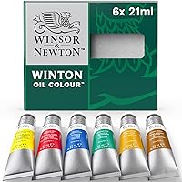 Winsor & Newton Winton Oil Color Paint, Intro Set, 6 x 21ml Tubes, Multicolor, 0.73 Fl Oz (Pack of 6)