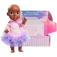 Qai Qai Doll by Serena Williams, Baby Doll with Coloring House Box, Removable Outfit, Stands Alone, Kids Toys for Ages 3 Up, Amazon Exclusive by Just Play