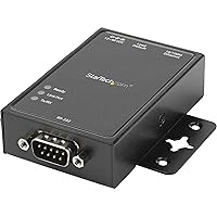StarTech.com 1 Port RS232 to Ethernet IP Converter / Device Server - Aluminum - Serial over IP Device Server - Serial to IP Converter (NETRS2321P)