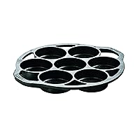 Lodge Cast Iron Mini Cake Pan. Pre-seasoned Cast Iron Cake Pan for Baking Biscuits, Desserts, and Cupcakes.