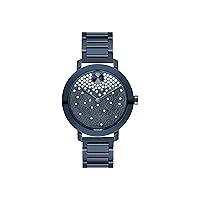 Movado Bold Evolution Women's Swiss Qtz Stainless Steel and Bracelet Casual Watch, Color: Blue (Model: 3600706)