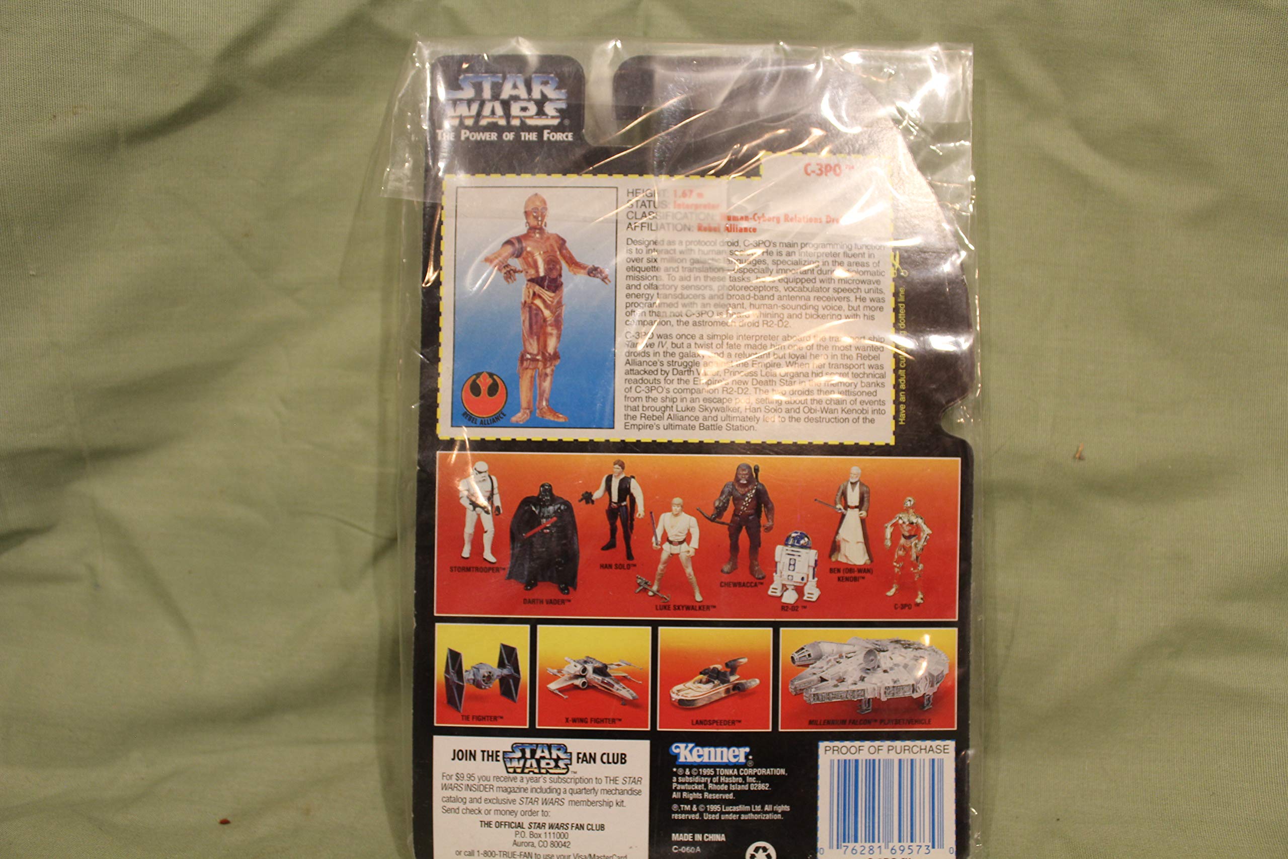 Star Wars Power of the Force Red Card 3 3/4