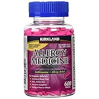 Kirkland Signature Allergy Medicine Diphenhydramine HCI 25 Mg, 600 Minitabs