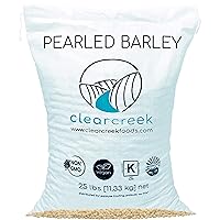 Barley | Bulk Pearled Barley | 25 lb Poly Bag | Non-GMO | Kosher | Vegan | Non-Irradiated