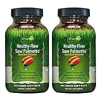 Healthy-Flow Saw Palmetto - 60 Liquid Soft-Gels, Pack of 2 - Healthy Prostate & Urinary Flow - With Turmeric & Flaxseed Oil - 30 Total Servings
