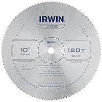 Tools IRWIN 10-Inch Miter Saw Blade, Classic Series, Steel Table (11870)