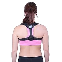 Clavicle Support Brace and Posture Corrector for Shoulder, Neck, & Back Pain Relief :: Comfortable and Fully Adjustable :: Made of Lightweight, Breathable Fabric :: For Men & Women by SS Products