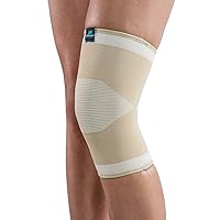 DonJoy Advantage Slip-on Elastic Knee Sleeve for Sprains, Strains, Swelling, Soreness, Arthritis, Easy to Apply Stretch Elastic with Expansion Panels