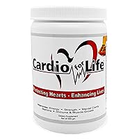 Cardio for Life L-Arginine Powder 16oz - Pina Colada - Natural Nitric Oxide Supplement for Cardiovascular Health - Regulate Cholesterol & Blood Pressure - Increase Energy