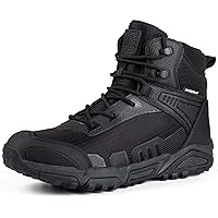 FREE SOLDIER Men's Waterproof Hiking Boots Lightweight Work Boots Military Tactical Boots Durable Combat Boots