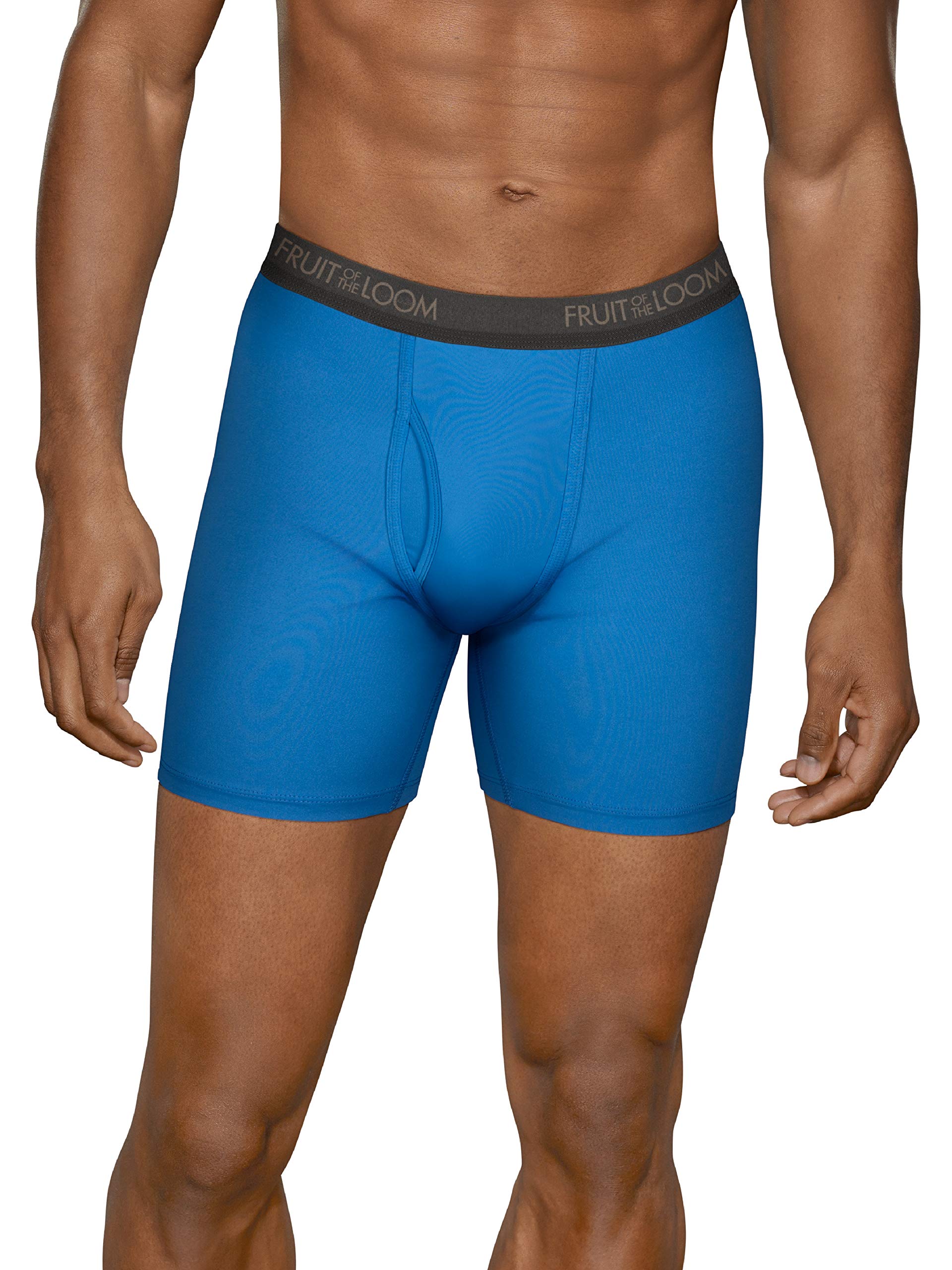 Fruit of the Loom Men's 360 Stretch Boxer Briefs (Quick Dry & Moisture Wicking)