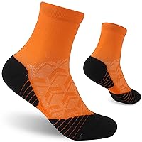 Cycling Socks Running Socks for Men Women Compression Cushioned Padded Tennis Golf Athletic Ankle Crew Socks