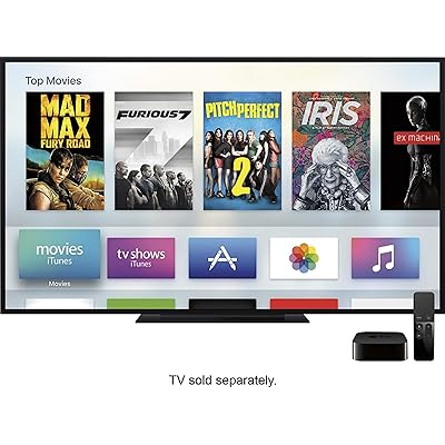 Apple TV 4K HD 32GB Streaming Media Player HDMI with Dolby Digital and  Voice search by Asking the Siri Remote, Black, MQD22LL/A-32G (Renewed)
