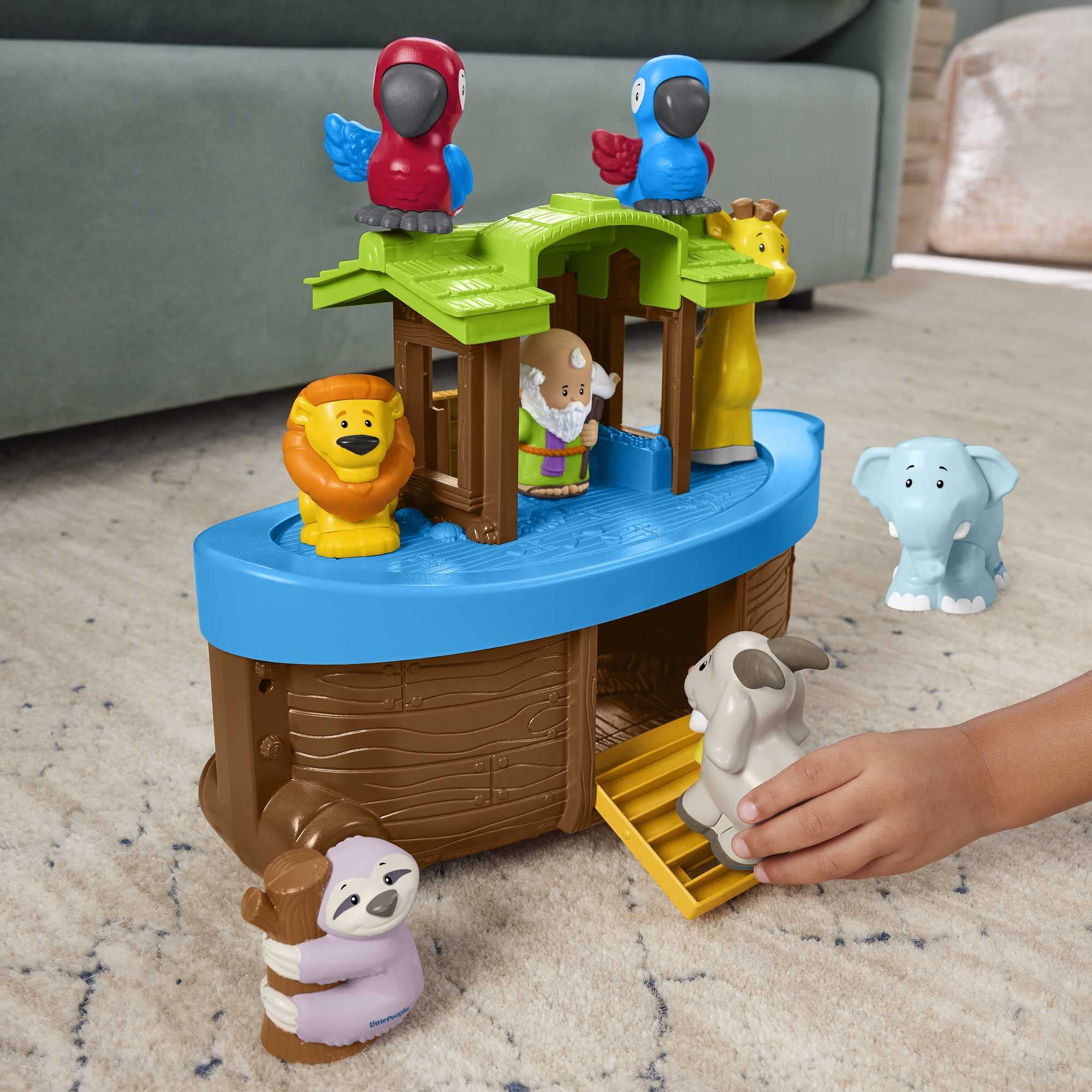 Fisher-Price Little People Toddler Toy Noah’s Ark Playset with 12 Animals and Noah Figure, Baptism Gift for Ages 1+ Years (Amazon Exclusive)
