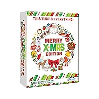 This That and Everything Party Game - Merry Christmas Edition - easy to learn, fast paced trivia card game containing 100 cards - great Christmas family game for kids and adults ages 12 and up