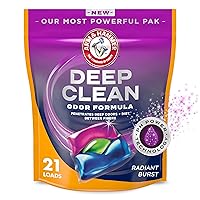 ARM & HAMMER Deep Clean Odor Formula Laundry Detergent Power Paks, 21 ct.