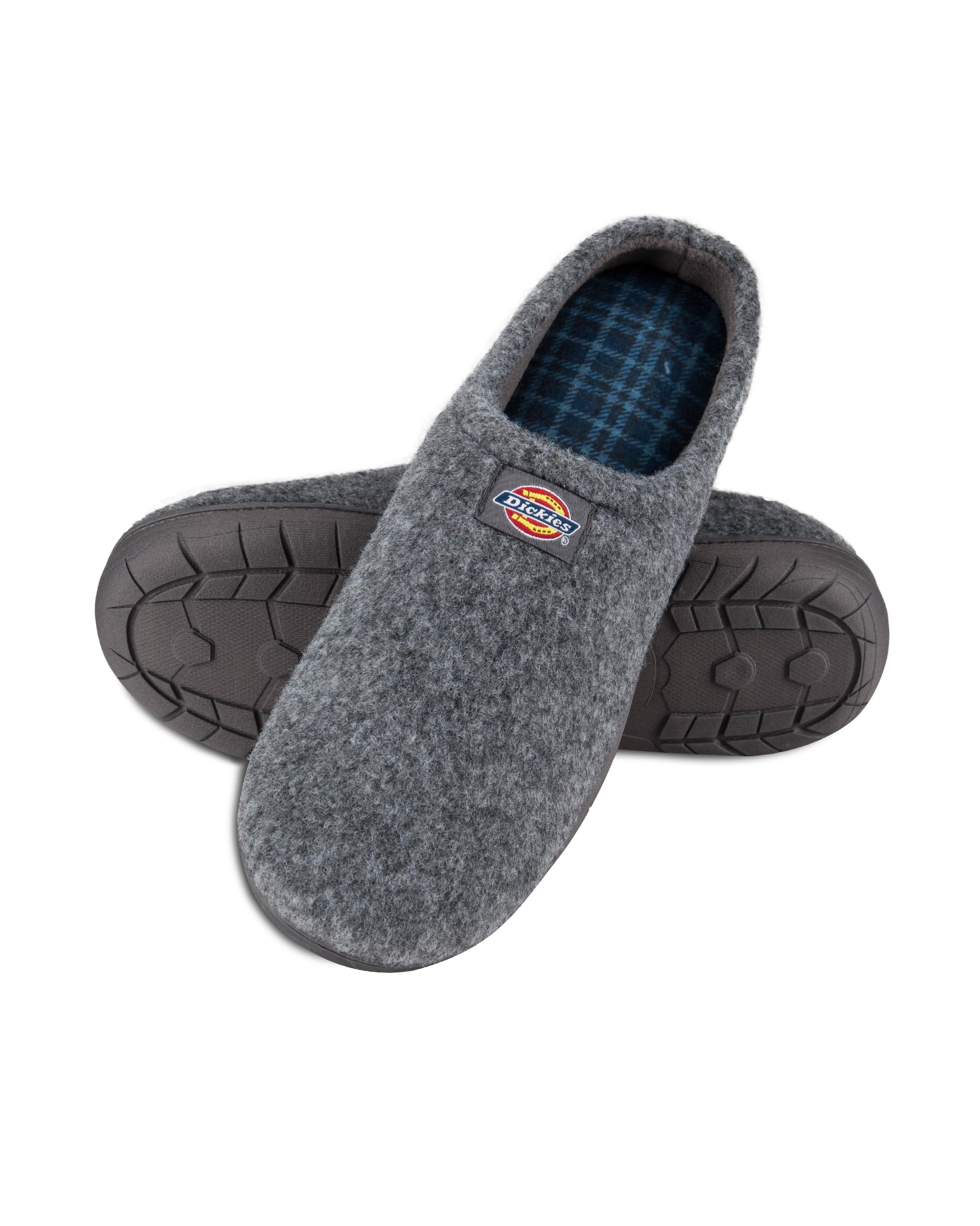 Dickies Men's Open Back Clogs and Scuffs Memory Foam Slippers with Indoor/Outdoor Sole