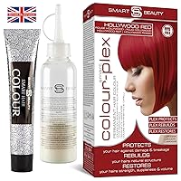 Smart Beauty Red Hair Dye Permanent with Plex Anti-Breakage Technology that Protects Rebuilds Restores Hair Structure, Permanent Hair Color, Plum Hair Color, Free Vegan, PPD Cruelty Free