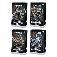 Magic: The Gathering Modern Horizons 3 Commander Deck Bundle - Includes All 4 Decks (Graveyard Overdrive, Tricky Terrain, Creative Energy, and Eldrazi Incursion)