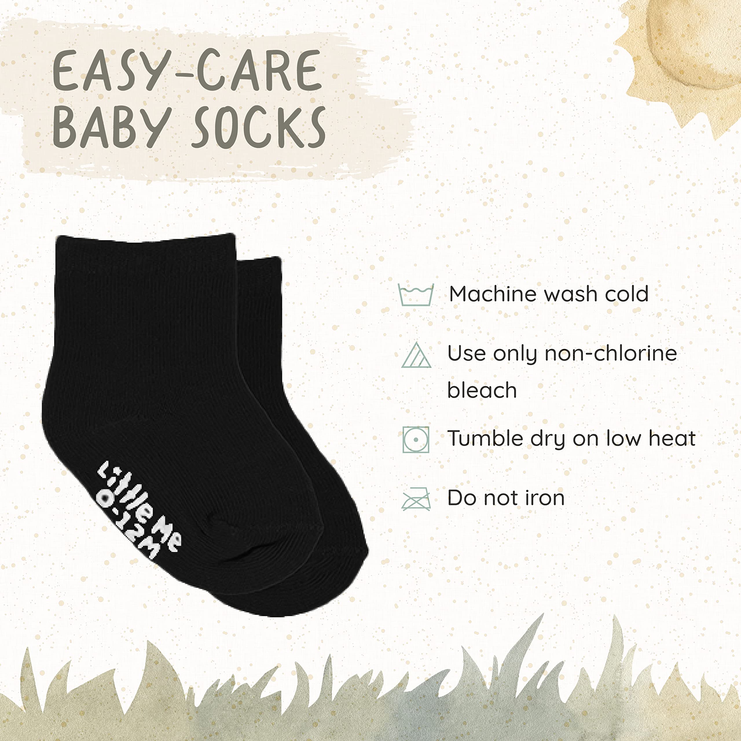 Little Me 20-Pack Newborn Baby Infant & Toddler Unisex Socks, For Baby Girl or Boy, 0-12 & 12-24 Months, Assorted Size Pack