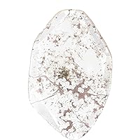 Natural Loose Slice Salt And Pepper Diamond Black Grey Color 1.74 CT 19.00 MM Slice Shape Rose Cut Diamond L9771