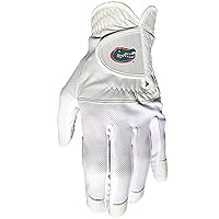 Team Golf NCAA Men's Left Hand Golf Glove, For Right Handed Players, One Size, Includes Removable Double-Sided Magnetic Ball Marker