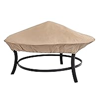 Patio Fire Pit Cover - Fits Square and Round Fire Pits - Water-Resistant Fabric - Heavy-Duty Protection for Outdoor Deck Furniture - 35