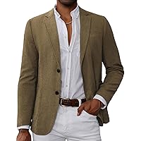 GRACE KARIN Men's Casual Blazer Suit Jackets 2 Button Lightweight Sport Coats