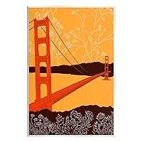 Stupell Industries Floral Pattern Water Bridge Wood Wall Art, Design by Shane Donahue