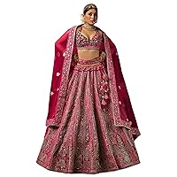 Indian Velvet Heavy Embroidered Muslim Sequin Bridal Lehenga 2197 II
