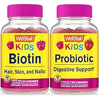Biotin Kids + Probiotics 2B Kids, Gummies Bundle - Great Tasting, Vitamin Supplement, Gluten Free, GMO Free, Chewable Gummy
