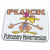 3dRose Chicken Pluck Pulmonary Hypertension Awareness Ribbon... - Dish Drying Mats (ddm-114870-1)