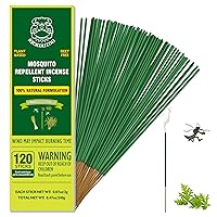 Mosquito Repellent Outdoor Patio 120 PCS Citronella Oil Mosquito Incense Sticks Natural Organic Mosquito Barrier Mosquito Repeller for Backyard Travel Camping Indoors Gnat Mosquito Control