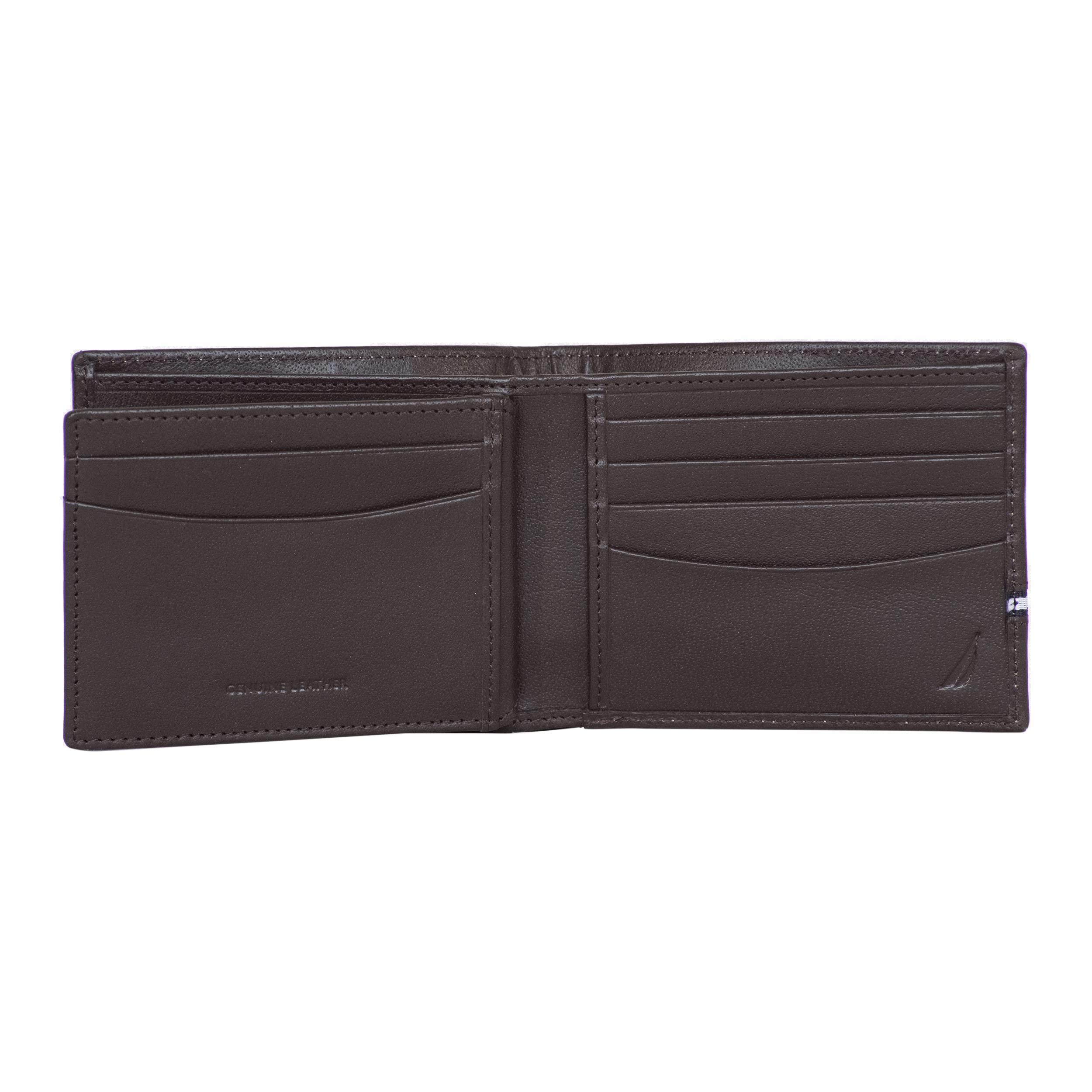 Nautica Logo Ribbon Leather Wallet