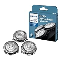 Philips Norelco Genuine SH30/52 Shaving Heads Compatible with Norelco Shaver Series 1000, 2000, 3000 and 5000X and Rounded