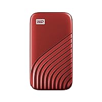 WD 1TB My Passport SSD Portable External Solid State Drive, Red, Sturdy and Blazing Fast, Password Protection with Hardware Encryption - WDBAGF0010BRD-WESN