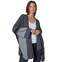 Velvet by Graham & Spencer Women's Harper Blanket Striped Poncho